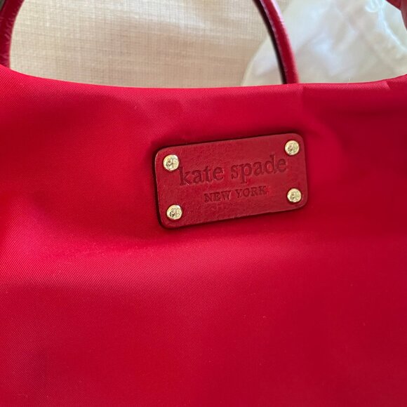 Red Kate Spade Small Weekender Bag - Picture 3 of 5